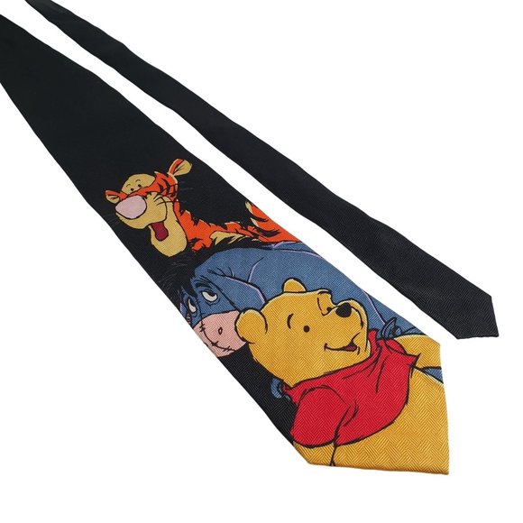 Pooh Other - Pooh Disney Mens Necktie Accessory Novelty Tigger Eeyore Cartoon Movie